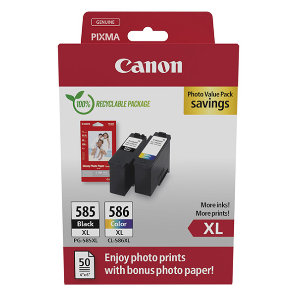 Canon PG-585XL | CL-586XL photo value pack (original) 6204C005 017678 - 1