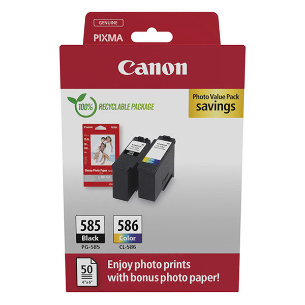 Canon PG-585 | CL-586 photo value pack (original) 6205C004 017676 - 1