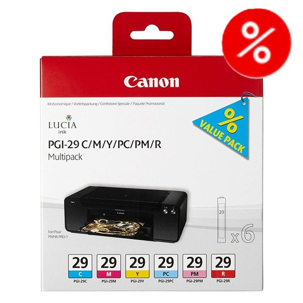 Canon PGI-29 C/M/Y/PC/PM/R bläckpatron 6-pack (original) $$  238549 - 1