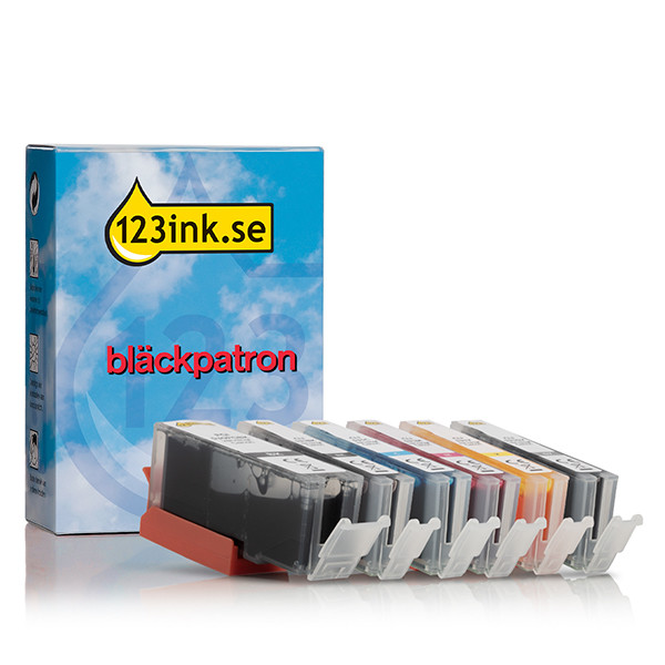 Canon PGI-530PGBK | CLI-531 bläckpatron 6-pack (varumärket 123ink)  017674 - 1