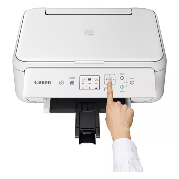 Canon Pixma TS5151 Allt-i-ett A4 bläckstråleskrivare med WiFi (3 i 1) vit [8Kg] 2228C026 818981 - 5