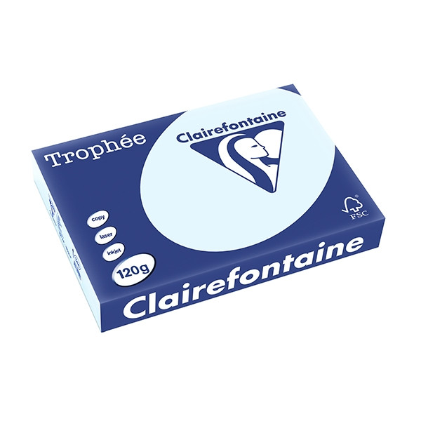 Clairefontaine ​​​​​​​120g A4 papper | azurblå | Clairefontaine | 250 ark 1214PC 250077 - 1