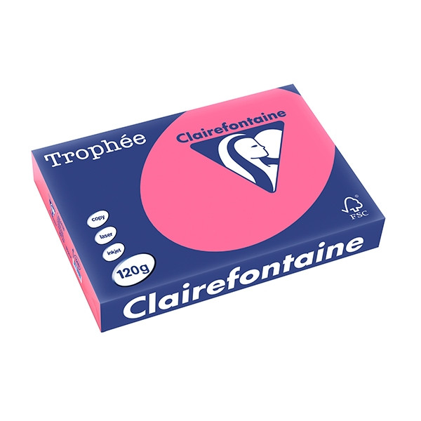 Clairefontaine ​​​​​​​120g A4 papper | fuchsia | Clairefontaine | 250 ark 1219PC 250081 - 1