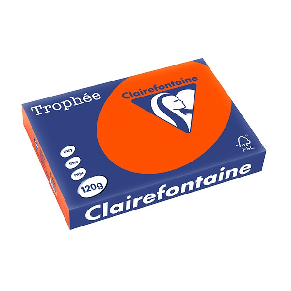 Clairefontaine ​​​​​​​120g A4 papper | kardinalröd | Clairefontaine | 250 ark 1217PC 250080 - 1
