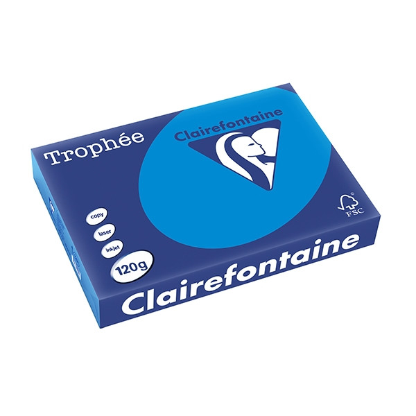 Clairefontaine ​​​​​​​120g A4 papper | karibisk blå | Clairefontaine | 250 ark 1291PC 250083 - 1