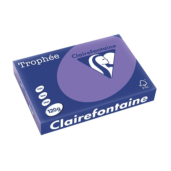 Clairefontaine ​​​​​​​120g A4 papper | violett | Clairefontaine | 250 ark 1220PC 250082 - 1