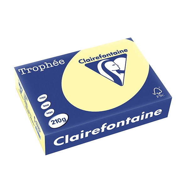 Clairefontaine ​​​​​​​210g A4 papper | gul | Clairefontaine | 250 ark 2220PC 250091 - 1