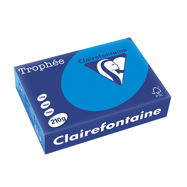 Clairefontaine ​​​​​​​210g A4 papper | karibisk blå | Clairefontaine | 250 ark 2212PC 250101 - 1