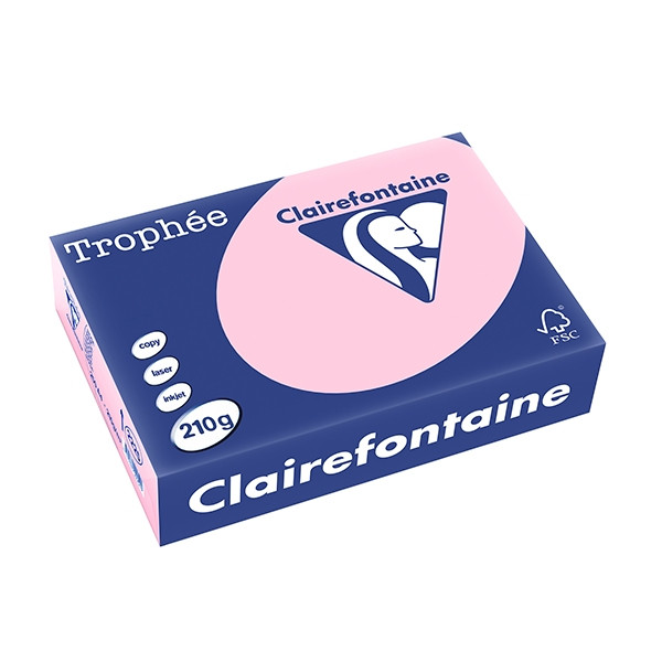 Clairefontaine ​​​​​​​210g A4 papper | rosa | Clairefontaine | 250 ark 2225PC 250092 - 1