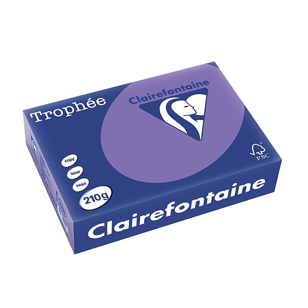 Clairefontaine ​​​​​​​210g A4 papper | violett | Clairefontaine | 250 ark 2214PC 250100 - 1