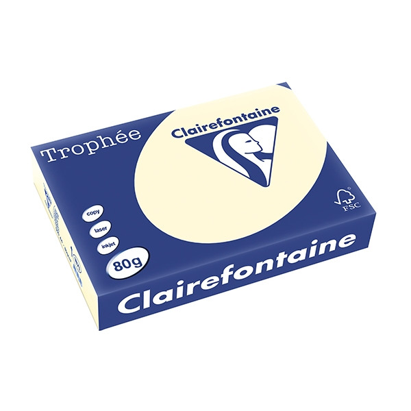 Clairefontaine ​​​​​​​80g A4 papper | elfenben | Clairefontaine | 500 ark 1871PC 250048 - 1