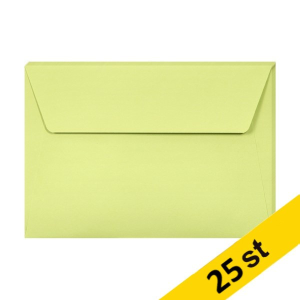 Clairefontaine ​​​​​​​Kuvert 120g C6 | bladgrön | Clairefontaine | 5st x5  424774 - 1