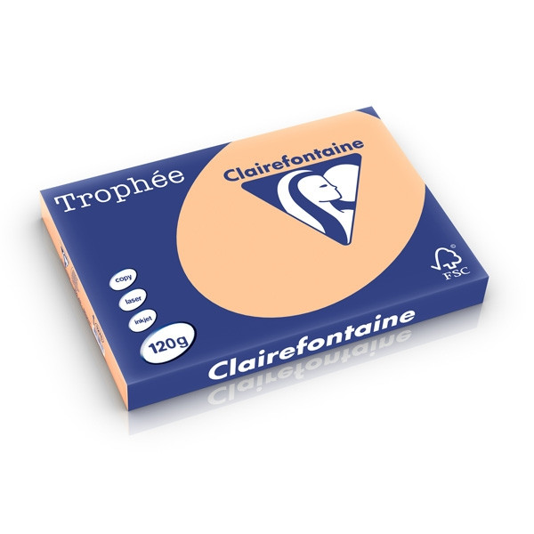 Clairefontaine 120g A3 papper | aprikos | Clairefontaine | 250 ark 1276PC 250215 - 1