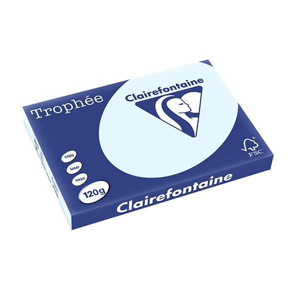 Clairefontaine 120g A3 papper | azurblå | Clairefontaine | 250 ark 1344PC 250132 - 1