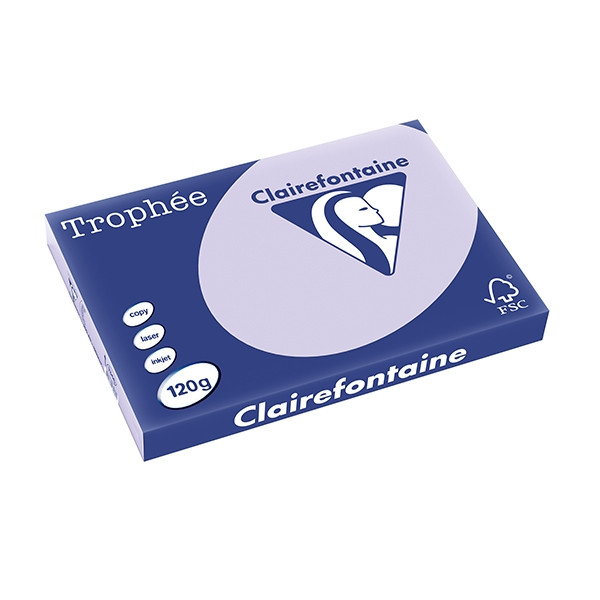 Clairefontaine 120g A3 papper | lila | Clairefontaine | 250 ark 1346PC 250131 - 1