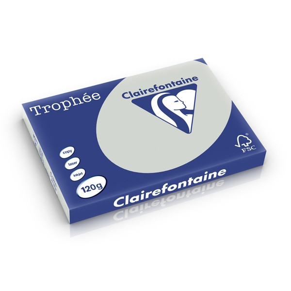 Clairefontaine 120g A3 papper | ljusgrå | Clairefontaine | 250 ark 1274PC 250213 - 1