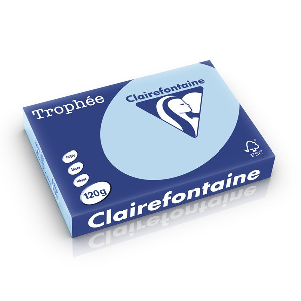 Clairefontaine 120g A4 papper | blå | Clairefontaine | 250 ark 1213PC 250205 - 1