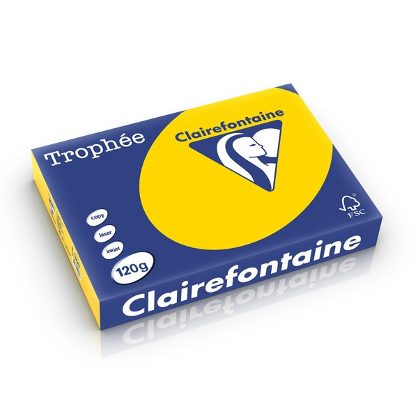 Clairefontaine 120g A4 papper | gyllengul | Clairefontaine | 250 ark 1206PC 250199 - 1