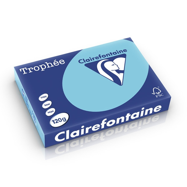 Clairefontaine 120g A4 papper | ljusblå | Clairefontaine | 250 ark 1282PC 250204 - 1