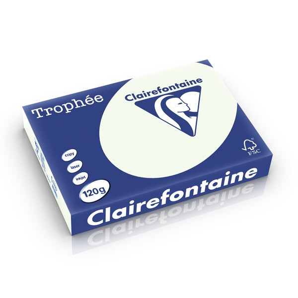 Clairefontaine 120g A4 papper | ljusgrön | Clairefontaine | 250 ark 1246PC 250208 - 1