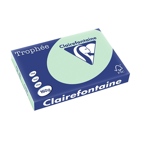 Clairefontaine 160g A3 papper | grön | Clairefontaine | 250 ark 2639PC 250151 - 1