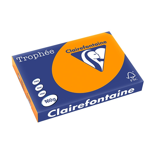 Clairefontaine 160g A3 papper | ljusorange | Clairefontaine | 250 ark 1766PC 250152 - 1