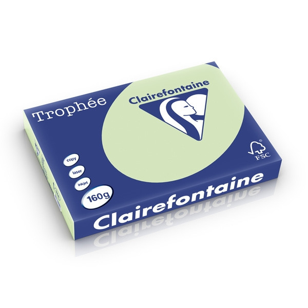 Clairefontaine 160g A3 papper | mintgrön | Clairefontaine | 250 ark 1114PC 250280 - 1