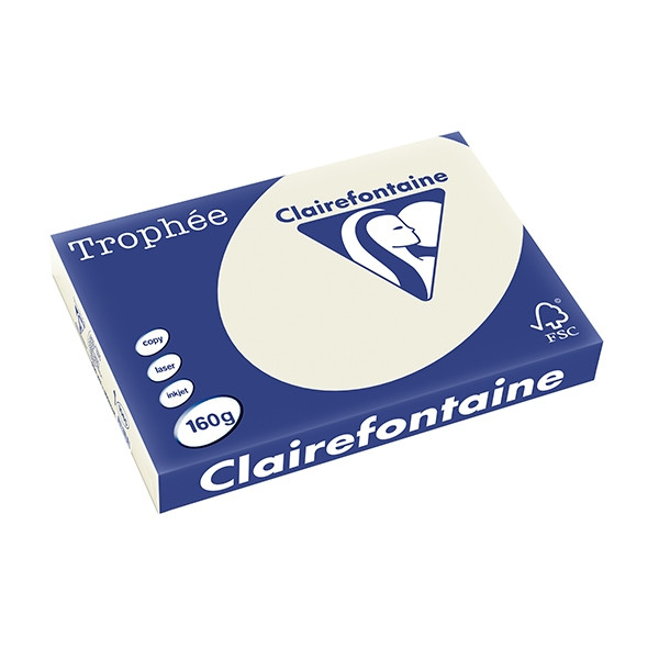 Clairefontaine 160g A3 papper | pärlgrå | Clairefontaine | 250 ark 1065PC 250143 - 1