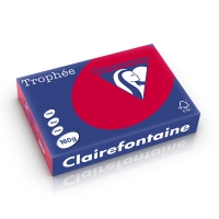 Clairefontaine 160g A4 papper | körsbärsröd | Clairefontaine | 250 ark 1016PC 250257