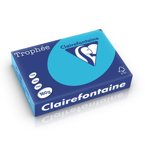 Clairefontaine 160g A4 papper | kungsblå | Clairefontaine | 250 ark 1052PC 250260 - 1