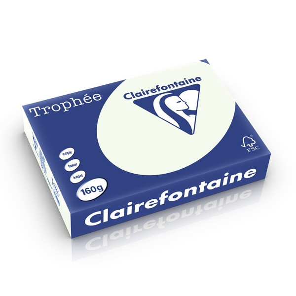Clairefontaine 160g A4 papper | ljusgrön | Clairefontaine | 250 ark 1051PC 250253 - 1