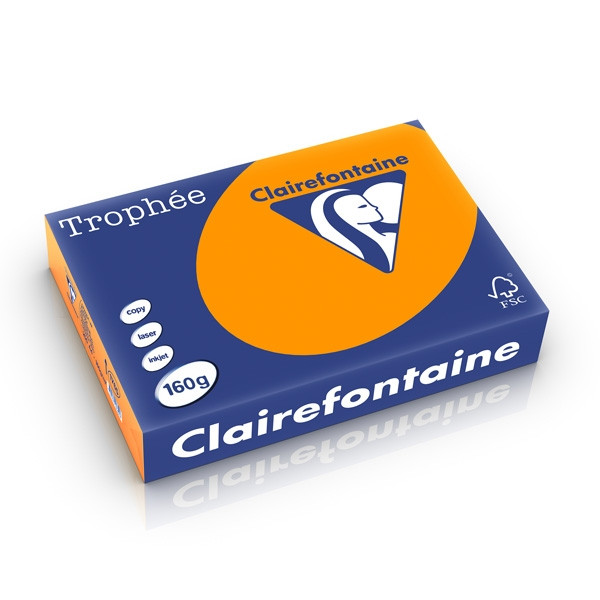 Clairefontaine 160g A4 papper | ljusorange | Clairefontaine | 250 ark 1765PC 250254 - 1