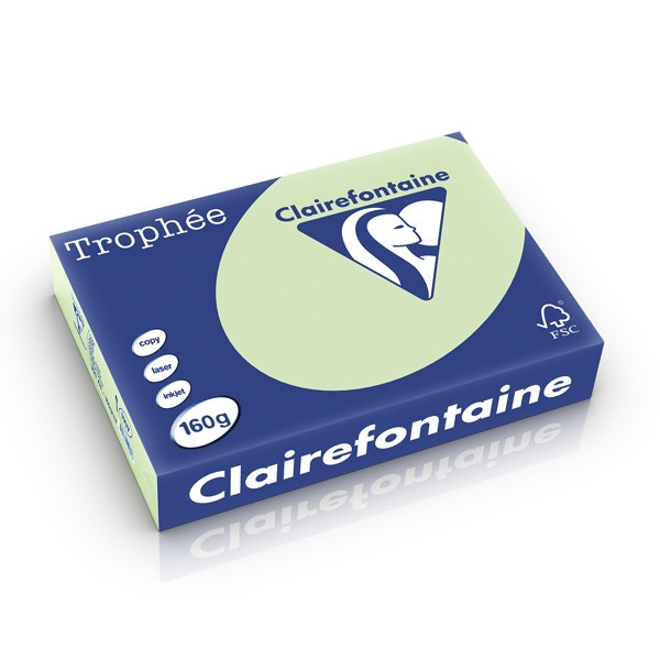 Clairefontaine 160g A4 papper | mintgrön | Clairefontaine | 250 ark 1107PC 250251 - 1