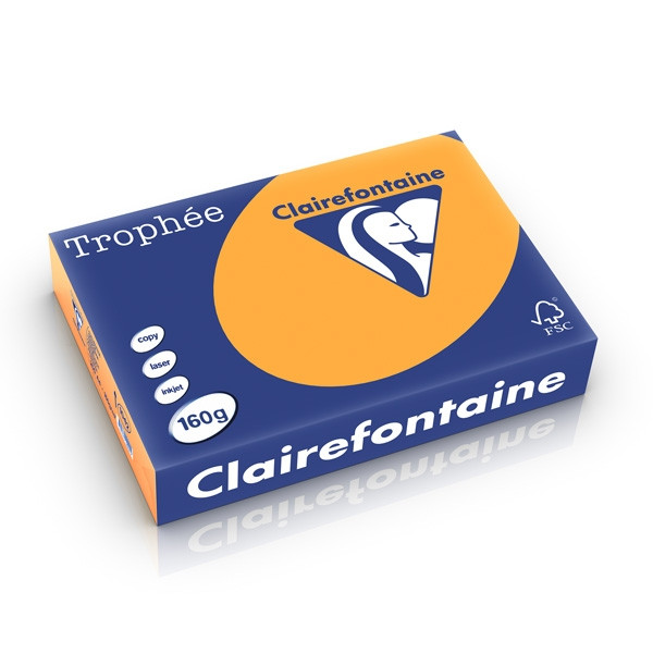 Clairefontaine 160g A4 papper | orange | Clairefontaine | 250 ark 1042PC 250236 - 1
