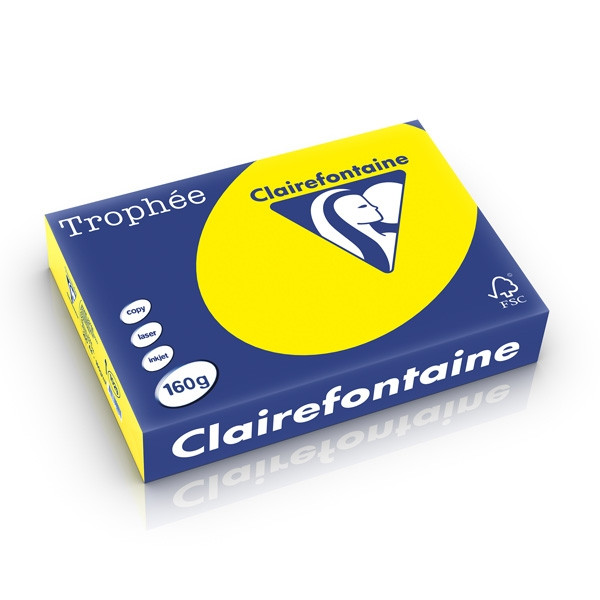 Clairefontaine 160g A4 papper | solgul | Clairefontaine | 250 ark 1029PC 250262 - 1