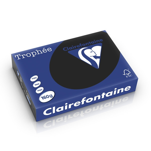 Clairefontaine 160g A4 papper | svart | Clairefontaine | 250 ark 1001PC 250267 - 1