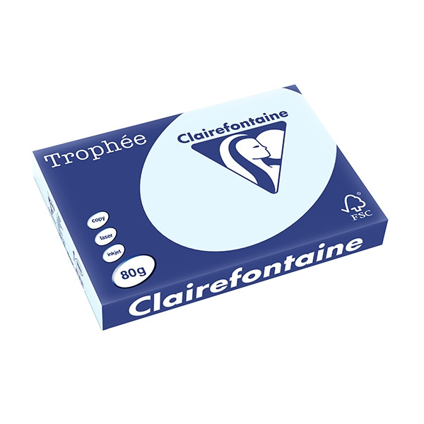 Clairefontaine 80g A3 papper | azurblå | Clairefontaine | 500 ark 1881PC 250113 - 1