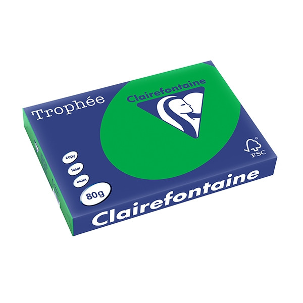 Clairefontaine 80g A3 papper | biljardgrön | Clairefontaine | 500 ark 1992PC 250123 - 1