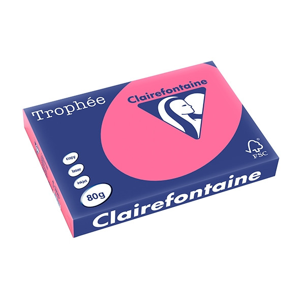 Clairefontaine 80g A3 papper | fuchsia | Clairefontaine | 500 ark 1898PC 250118 - 1