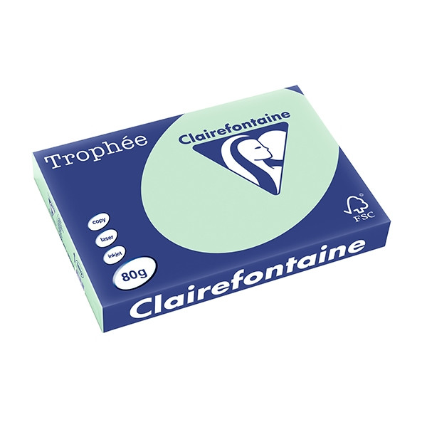Clairefontaine 80g A3 papper | grön | Clairefontaine | 500 ark 1882PC 250114 - 1