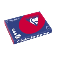 Clairefontaine 80g A3 papper | körsbärsröd | Clairefontaine | 500 ark 1895PC 250117