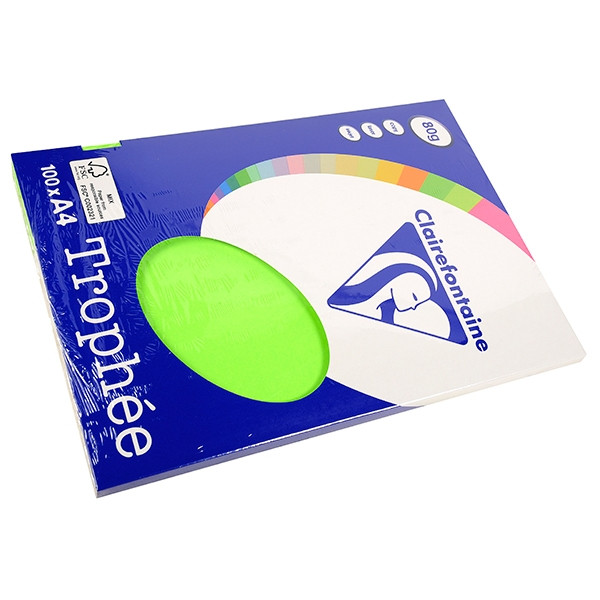 Clairefontaine 80g A3 papper | neongrön | Clairefontaine | 500 ark 2882PC 250292 - 1