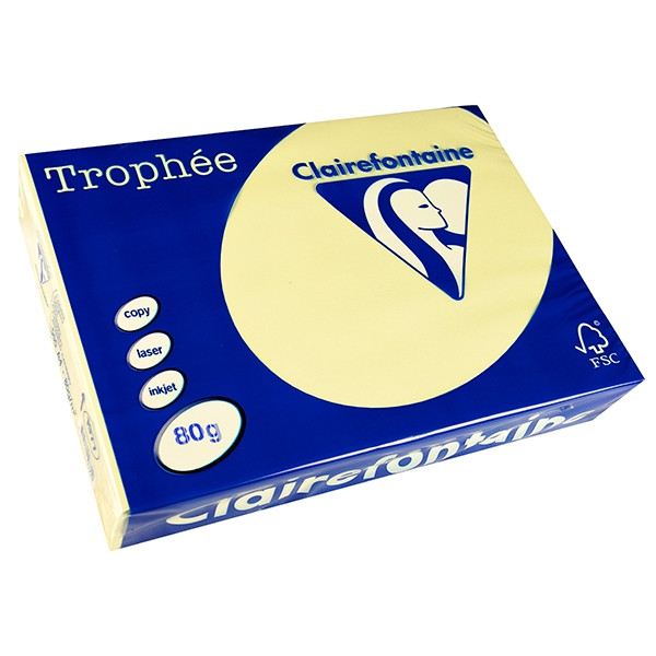Clairefontaine 80g A4 papper | gul | Clairefontaine | 500 ark 1977PC 250032 - 1