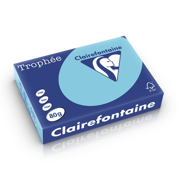 Clairefontaine 80g A4 papper | ljusblå | Clairefontaine | 500 ark 1774PC 250170 - 1