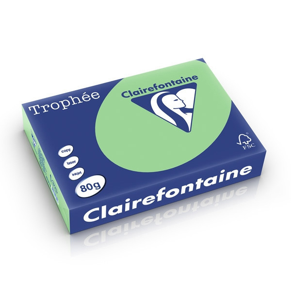 Clairefontaine 80g A4 papper | naturgrön | Clairefontaine | 500 ark 1775PC 250172 - 1