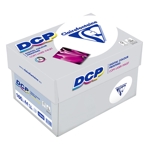 Clairefontaine DCP papper A4 | 160g | 1000 ark | Clairefontaine [10Kg]  250489 - 1