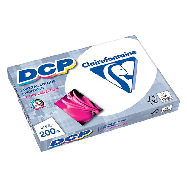 Clairefontaine DCP papper A4 | 200g | 250 ark | Clairefontaine 1807C 250486 - 1