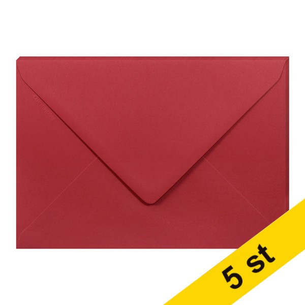 Clairefontaine Kuvert 120g C5 | intensiv röd | Clairefontaine | 5st 26582C 250347 - 1