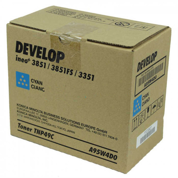 Develop TNP-49C (A95W4D0) cyan toner (original) A95W4D0 049430 - 1