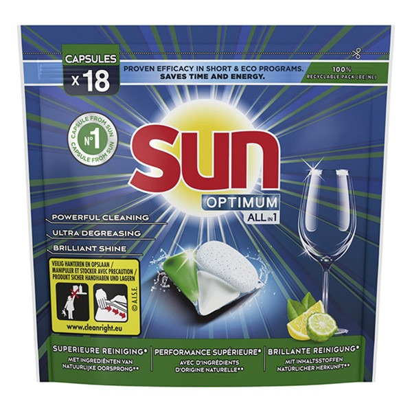 Diskmaskinstabletter | Sun Optimum All-in 1 Citron | 18st  SSU00116 - 1